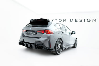 Street Pro Heck Ansatz Flaps Diffusor V.2 + Flaps für BMW 1er M-Paket F70 schwarz Hochglanz