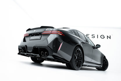 Mittlerer Cup Diffusor DTM Look Heck Ansatz für BMW M5 Limousine / Touring G90 schwarz Hochglanz