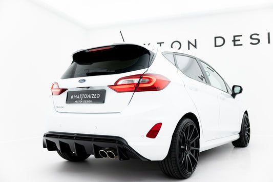 Diffusor Heck Ansatz V.2 für Ford FIesta Mk8 ST schwarz Hochglanz