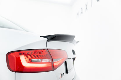 Spoiler CAP 3D für Audi S4 Limousine B8 Facelift schwarz Hochglanz