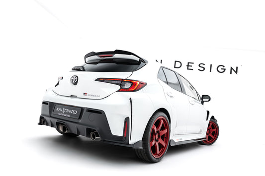 Heck Ansatz Flaps Diffusor V.2 für Toyota GR Corolla Mk12 schwarz Hochglanz
