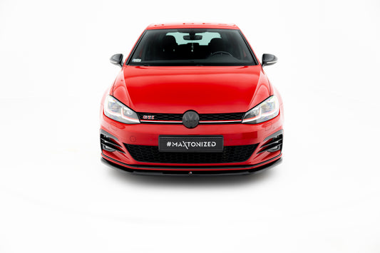 Front Ansatz V.3 für VW Golf GTI Mk7 Facelift schwarz Hochglanz