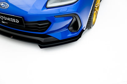 Street Pro Front Ansatz + Flaps für Subaru BRZ Mk2 schwarz Hochglanz