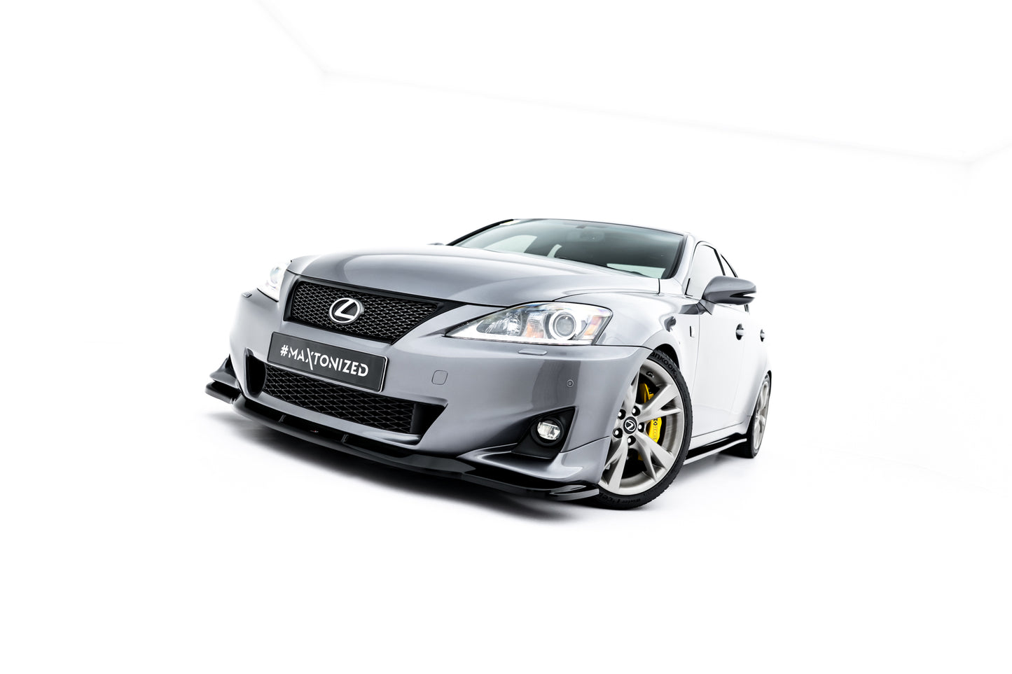 Front Ansatz für Lexus IS F-Sport Mk2 (XE20) Facelift schwarz Hochglanz