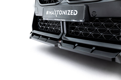 Front Ansatz für BMW X2 M-Paket U10 schwarz Hochglanz