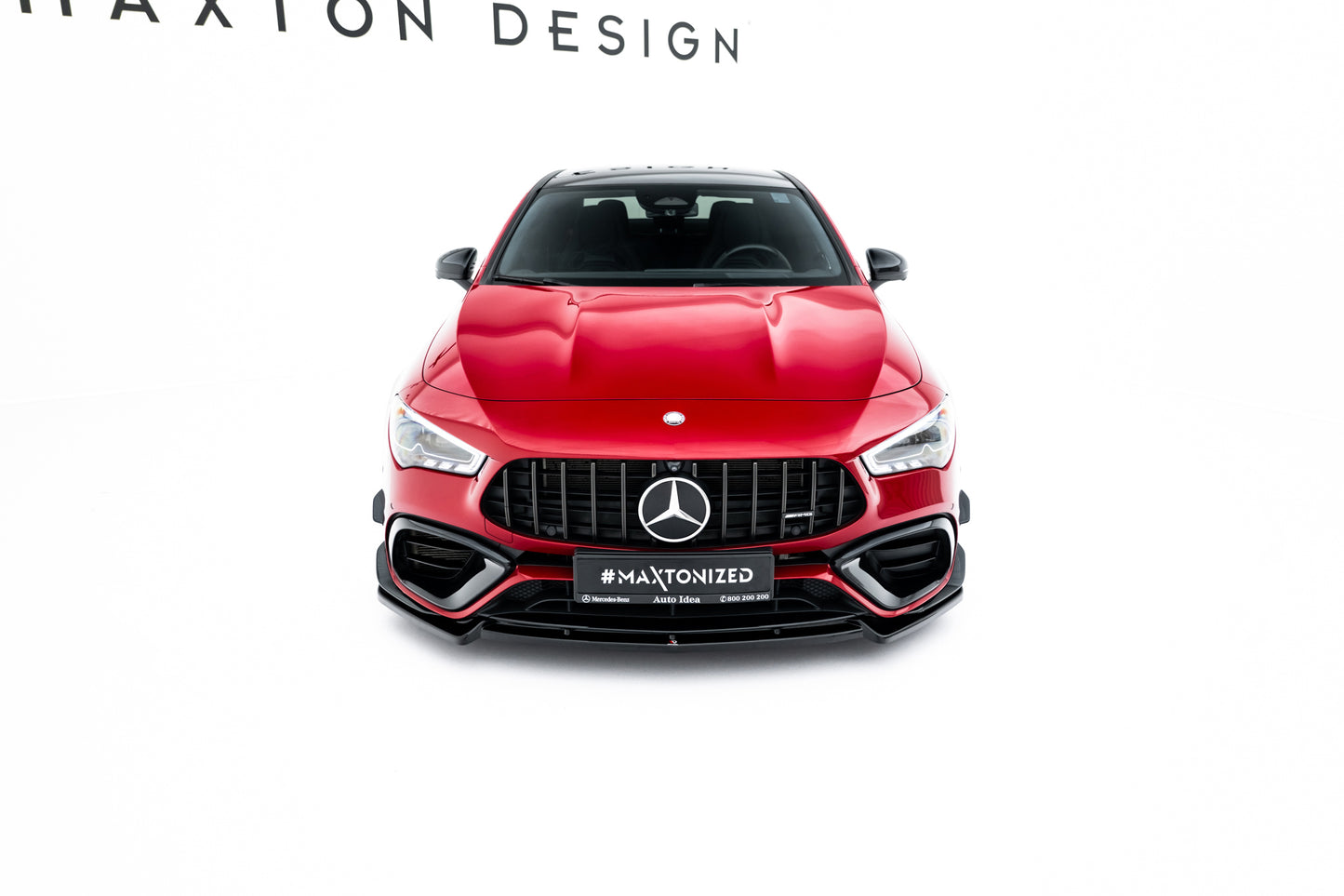 Front Ansatz V.5 für Mercedes-AMG CLA 45 Aero C118 schwarz Hochglanz