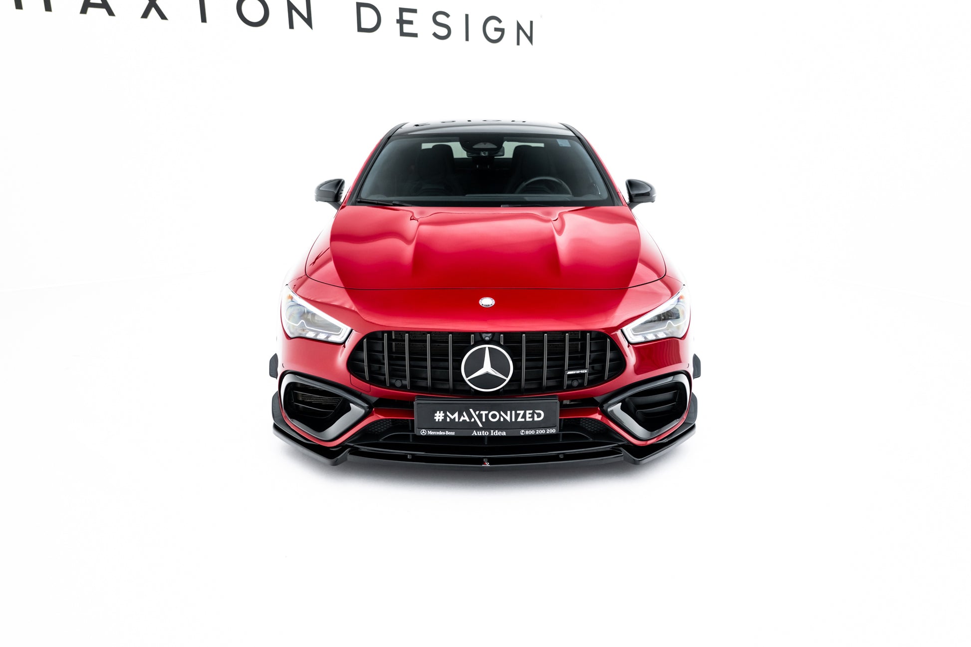Front Ansatz V.5 für Mercedes-AMG CLA 45 Aero C118 schwarz Hochglanz