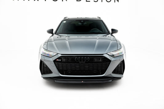 Front Ansatz V.3 für Audi RS6 C8 schwarz Hochglanz