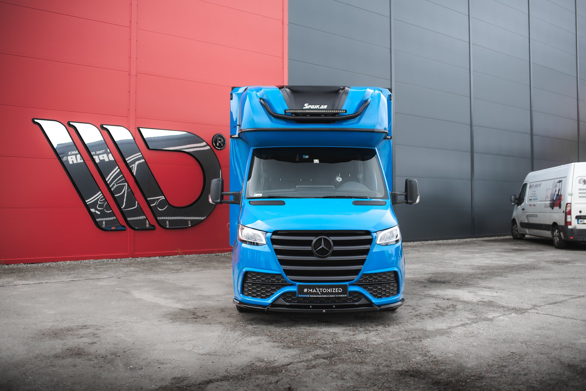 Front Ansatz für Mercedes-Benz Sprinter Mk3 schwarz Hochglanz