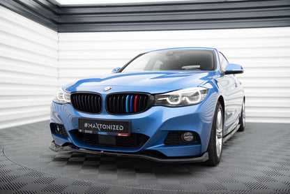Front Ansatz V.2 für BMW 3er GT M-Paket F34 schwarz Hochglanz