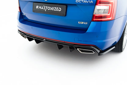 Diffusor Heck Ansatz V.2 für Skoda Octavia RS Mk3 / Mk3 FL Hatchback / Kombi