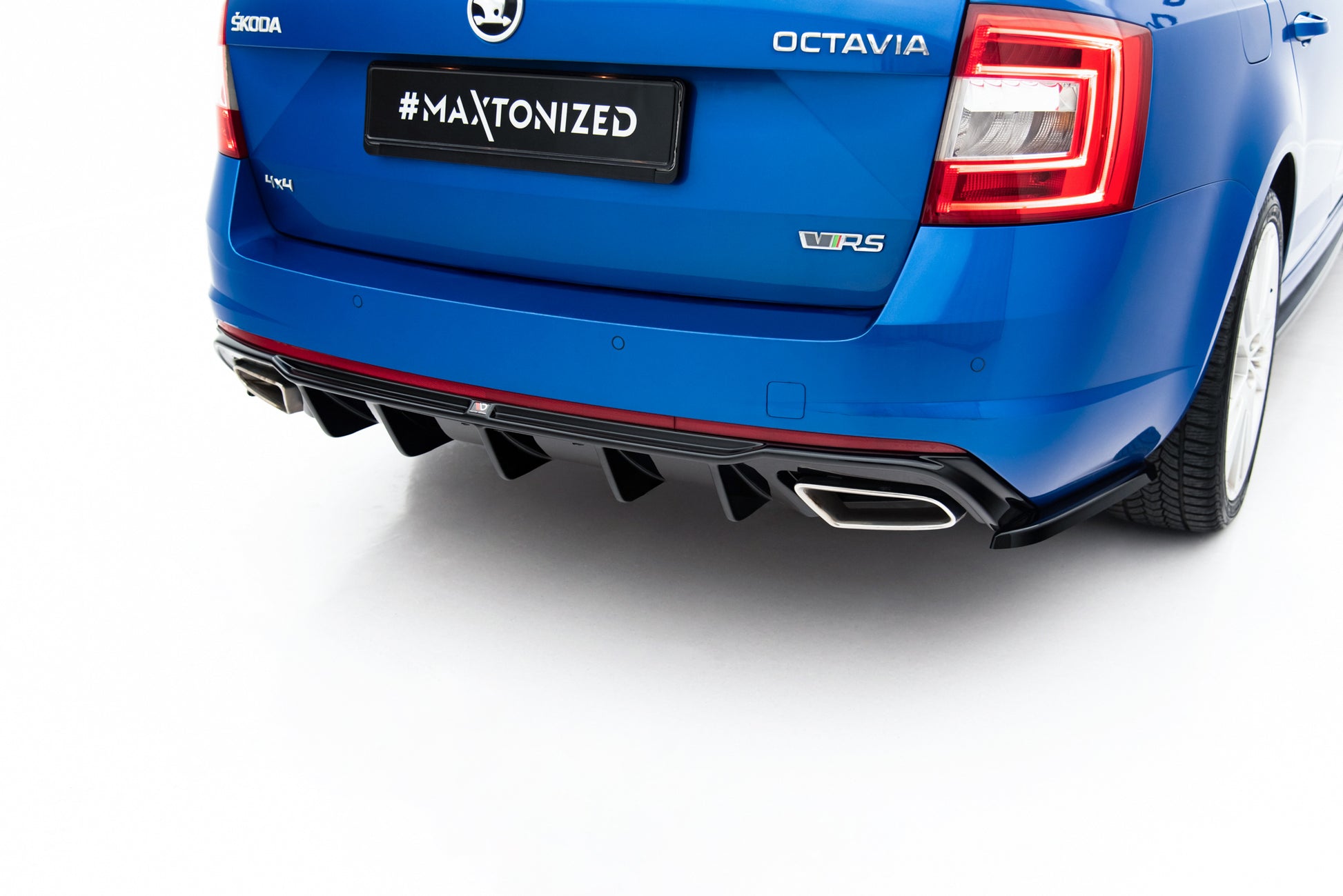 Diffusor Heck Ansatz V.2 für Skoda Octavia RS Mk3 / Mk3 FL Hatchback / Kombi