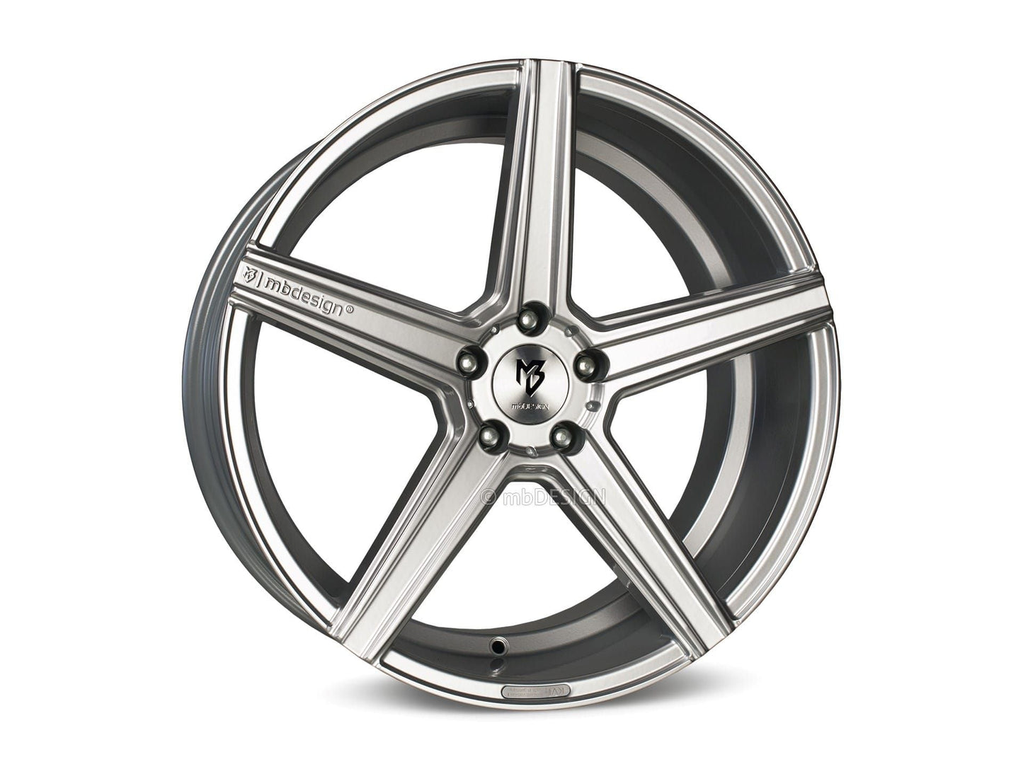 mbDesign Alufelgen MB KV1 22 Zoll - silber glänzend