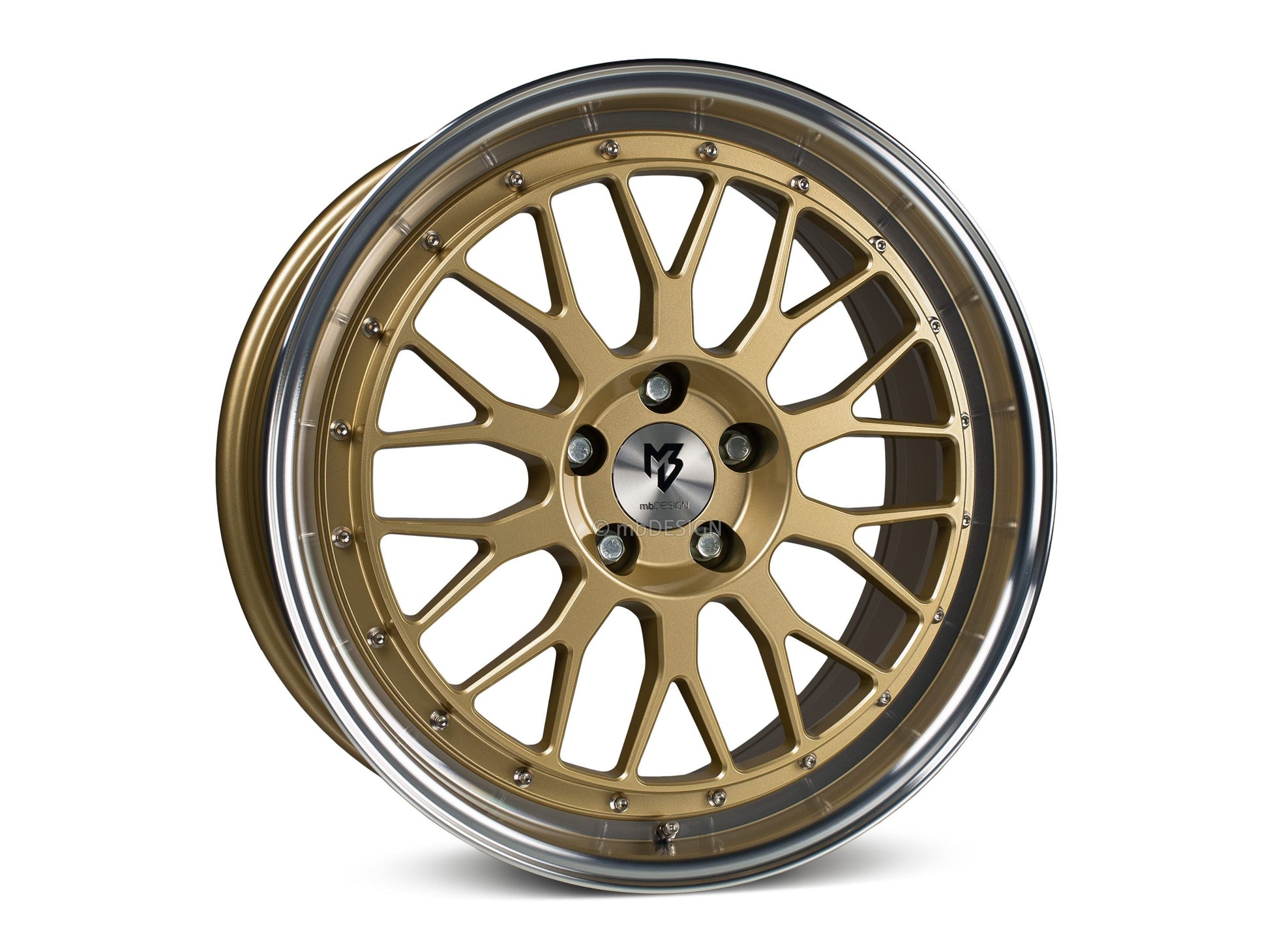mbDesign Alufelgen MB LV1 17 Zoll - gold glänzend poliert - gepfeffert.com