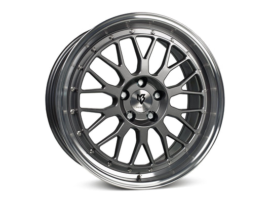 mbDesign Alufelgen MB LV1 19 Zoll - grau glänzend poliert - gepfeffert.com