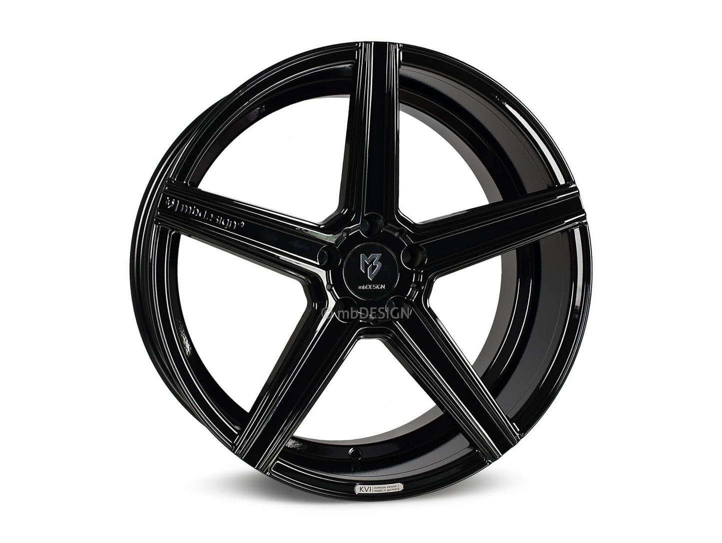 mbDesign Alufelgen MB KV1 19 Zoll - schwarz glänzend - gepfeffert.com