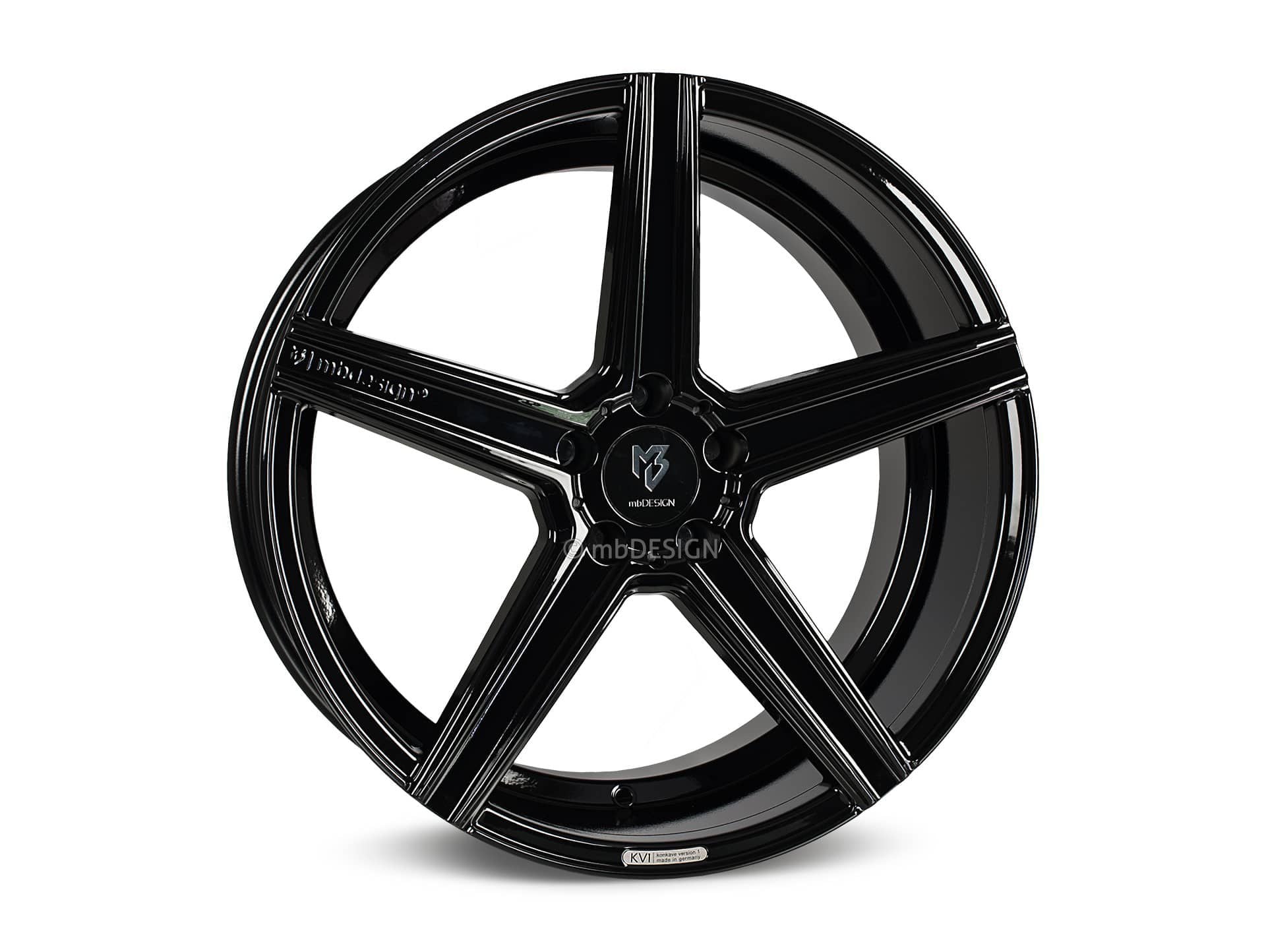 mbDesign Alufelgen MB KV1 19 Zoll - schwarz glänzend - gepfeffert.com