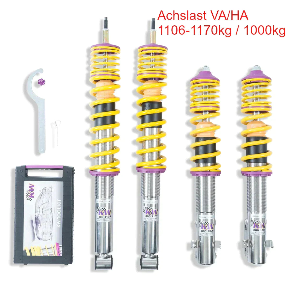 KW Gewindefahrwerk INOX V2 Golf VI 35-65mm Ø50mm mit DCC - gepfeffert.com