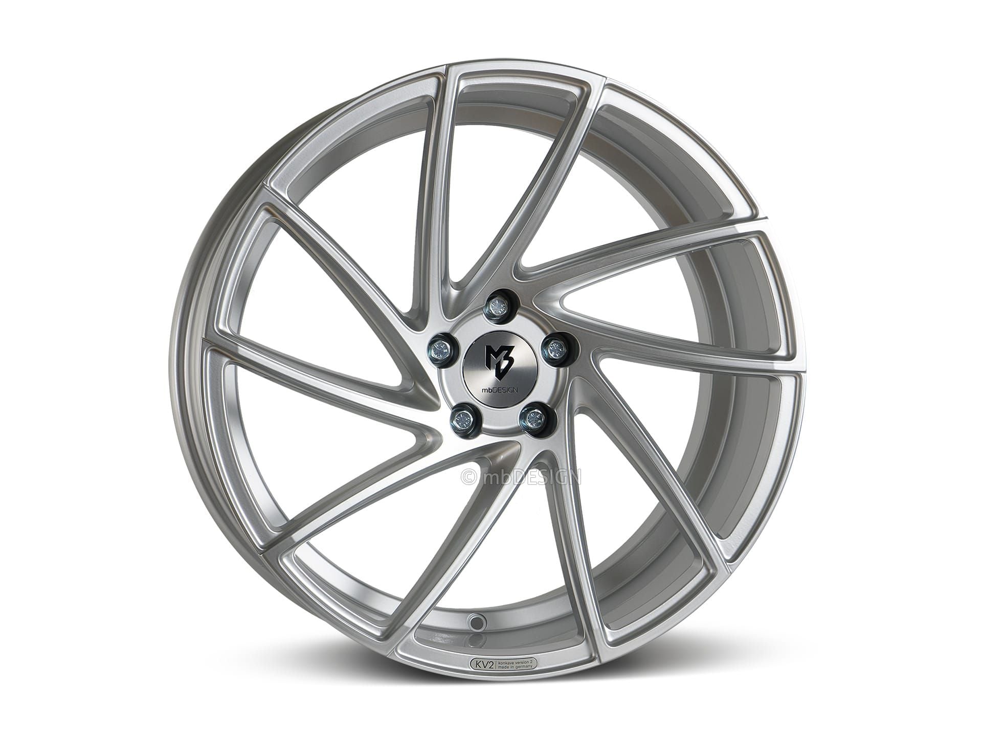 mbDesign Alufelgen MB KV2 19 Zoll - silber glänzend - gepfeffert.com