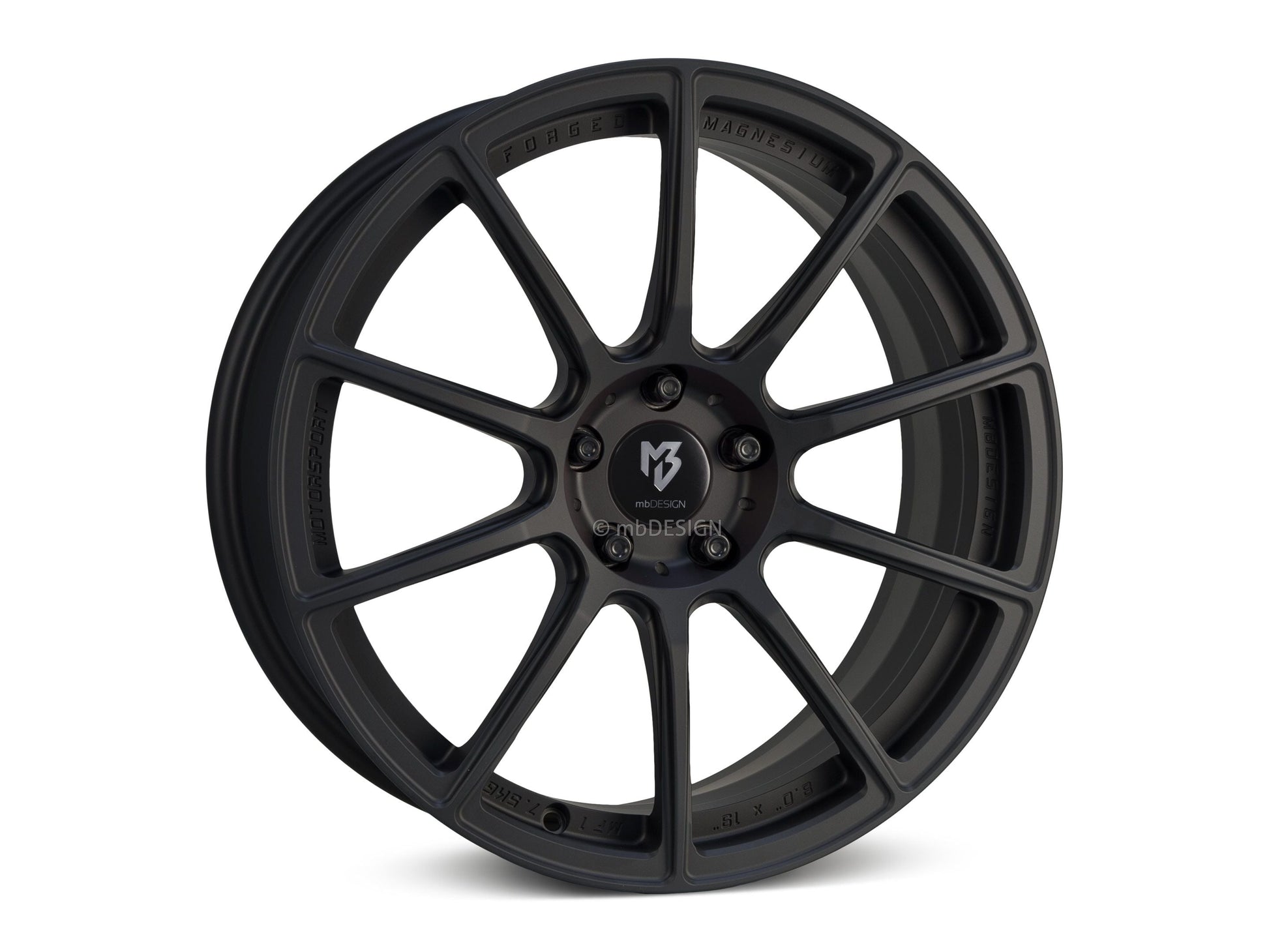 mbDesign Alufelgen MB MF1 19 Zoll - schwarz stumpfmatt - gepfeffert.com