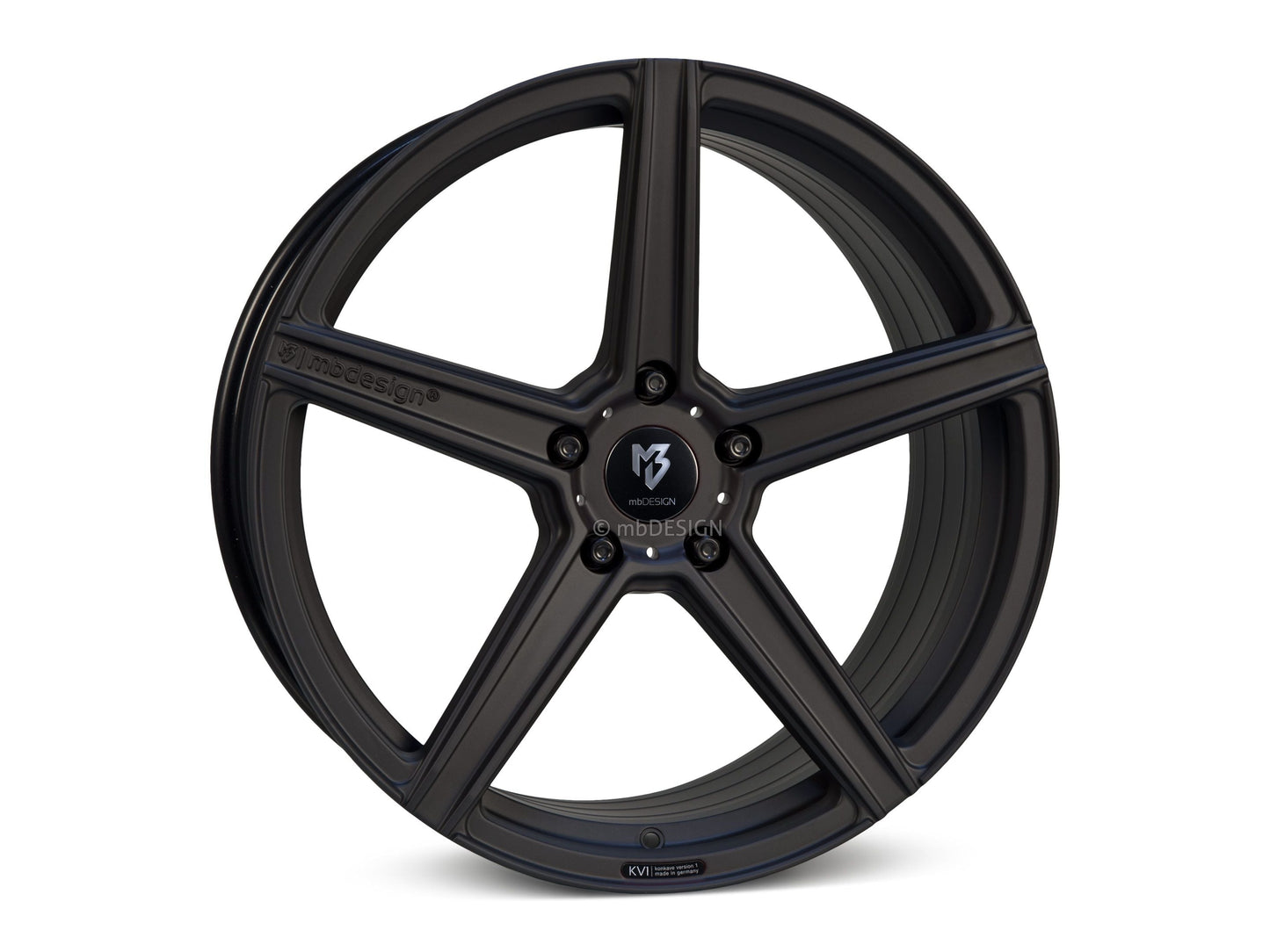mbDesign Alufelgen MB KV1S 20 Zoll - schwarz stumpfmatt