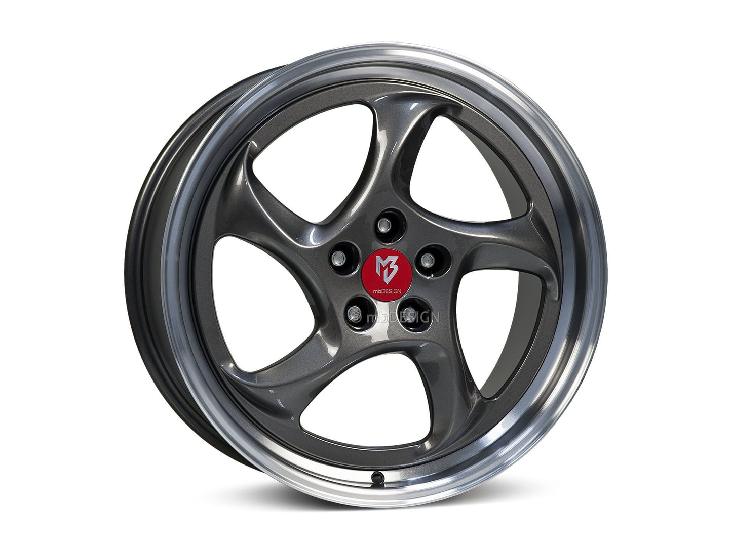 mbDesign Alufelgen MB TURBO 19 Zoll - grau glänzend poliert