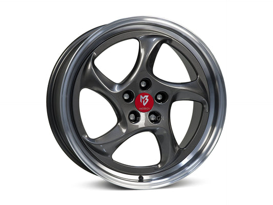 mbDesign Alufelgen MB TURBO 19 Zoll - grau glänzend poliert