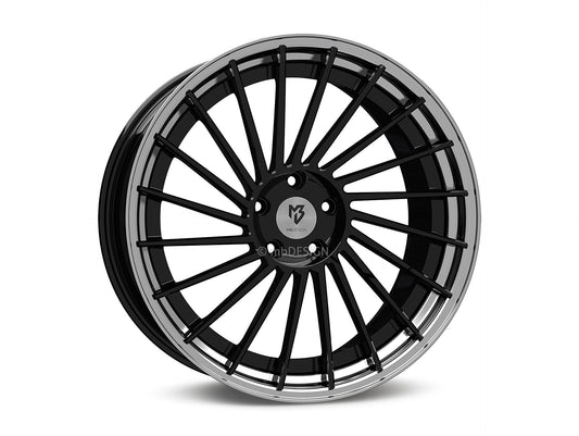 mbDesign Alufelgen MB VR3.2 DC 2-tlg 20 Zoll - schwarz glänzend/schwarz glänzend poliert