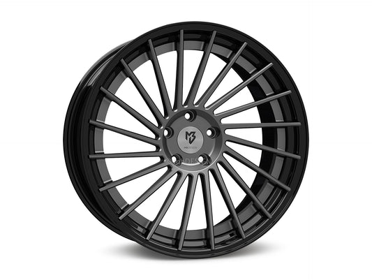 mbDesign Alufelgen MB VR3.2 DC 2-tlg 20 Zoll - grau matt/schwarz glänzend