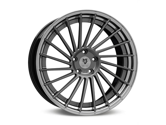 mbDesign Alufelgen MB VR3.2 DC 2-tlg 20 Zoll - grau matt/schwarz glänzend poliert