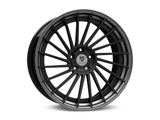 mbDesign Alufelgen MB VR3.2 DC 2-tlg 20 Zoll - schwarz stumpfmatt/grau matt