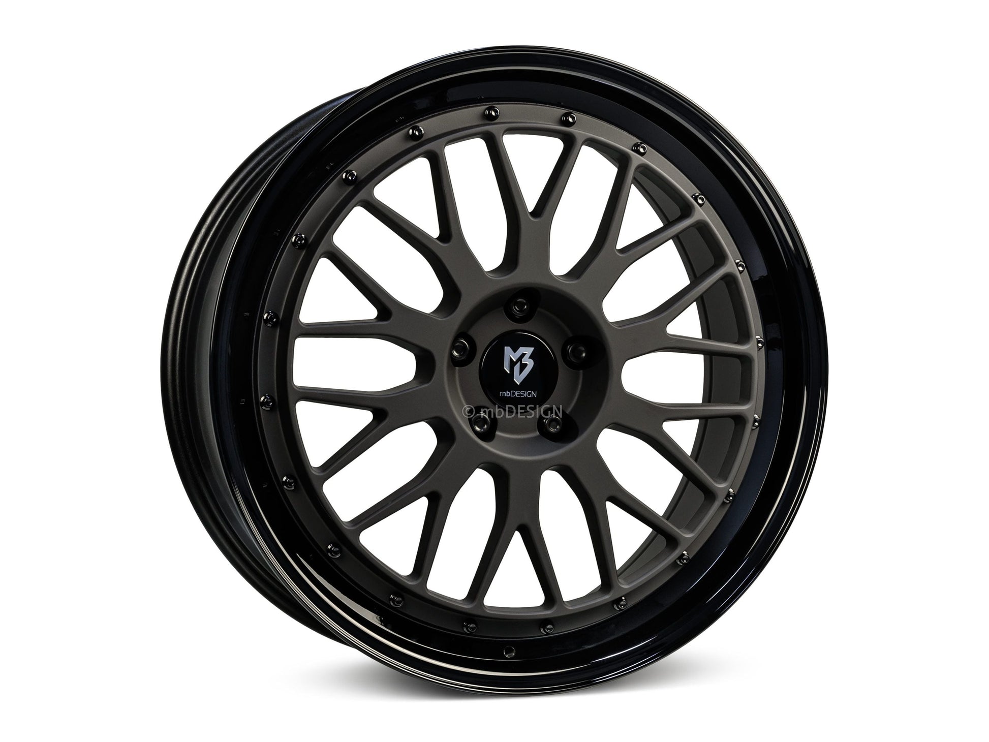 mbDesign Alufelgen MB LV1 17 Zoll - schwarz stumpfmatt/schwarz glänzend - gepfeffert.com