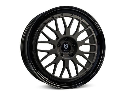mbDesign Alufelgen MB LV1 19 Zoll - schwarz stumpfmatt/schwarz glänzend - gepfeffert.com