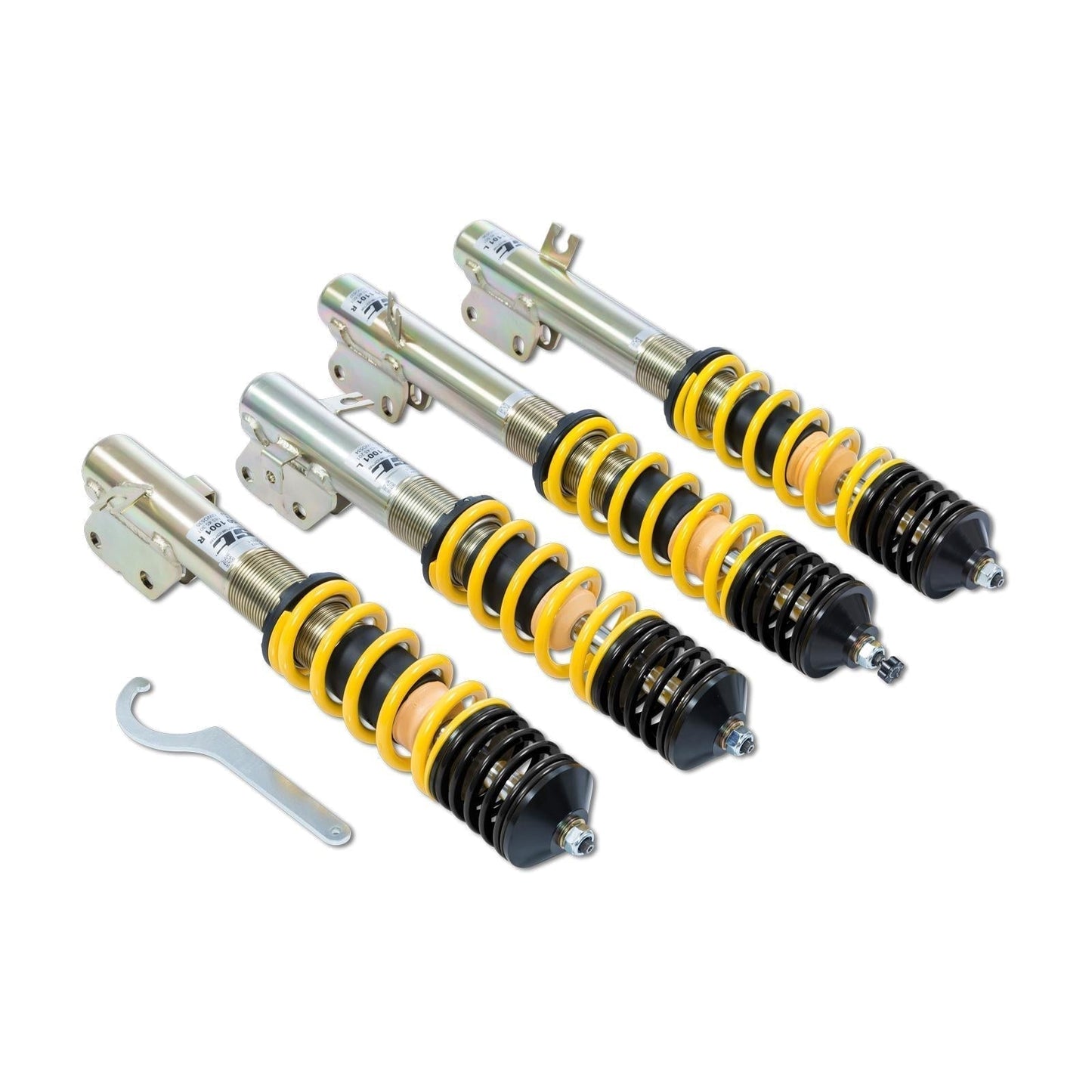 ST XA Gewindefahrwerk Stahl verzinkt (mit Härteverstellung)  für Audi A1 (8X) / Seat Ibiza (6J) / Skoda Fabia (5J) / VW Polo (6R)