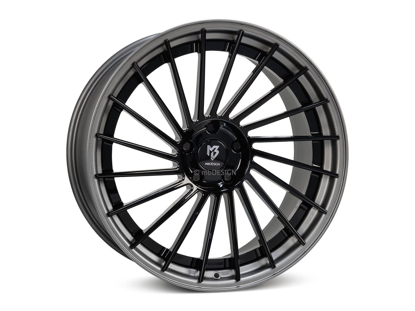 mbDesign Alufelgen MB VR3.2 DC 2-tlg 20 Zoll - schwarz glänzend/grau matt
