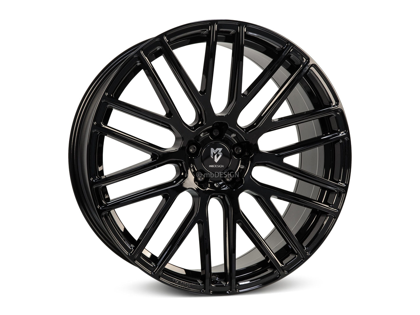 mbDesign Alufelgen MB KV4 C 22 Zoll - schwarz glänzend