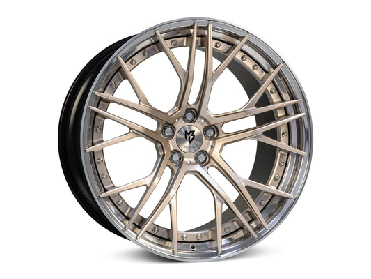 mbDesign Alufelgen MB SF1.3 C 3-tlg 20 Zoll - rosegold matt Außenbett poliert
