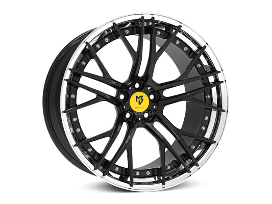 mbDesign Alufelgen MB SF1.3 DC 3-tlg 21 Zoll - schwarz glänzend poliert