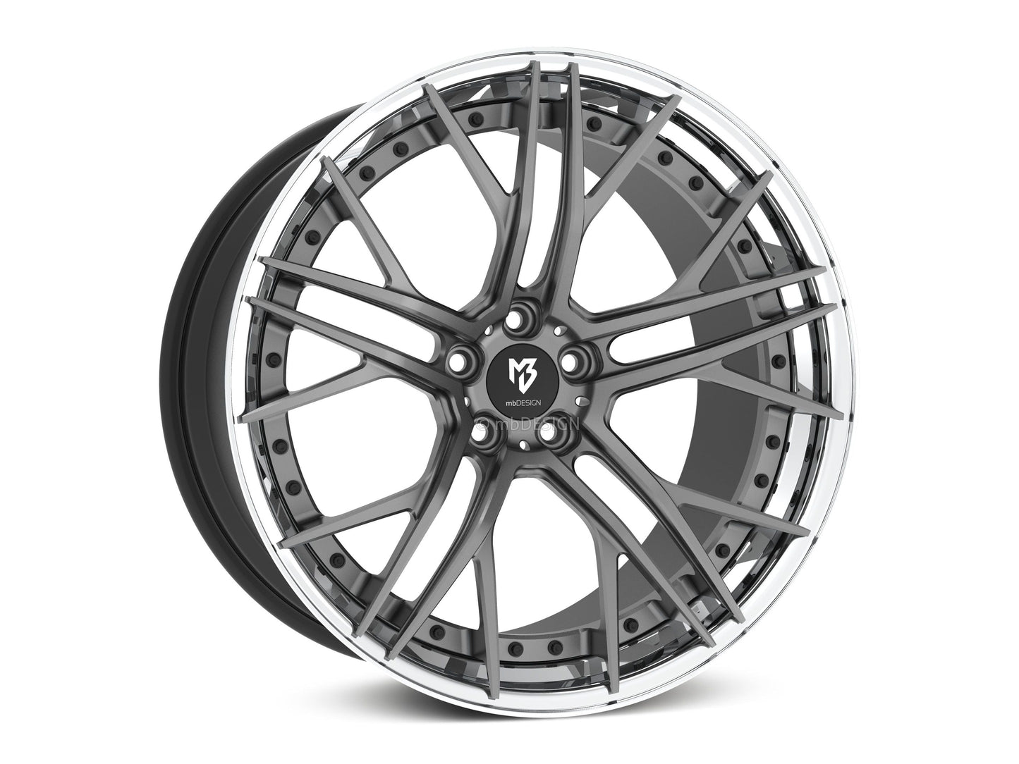 mbDesign Alufelgen MB SF1.3 DC 3-tlg 21 Zoll - grau matt poliert