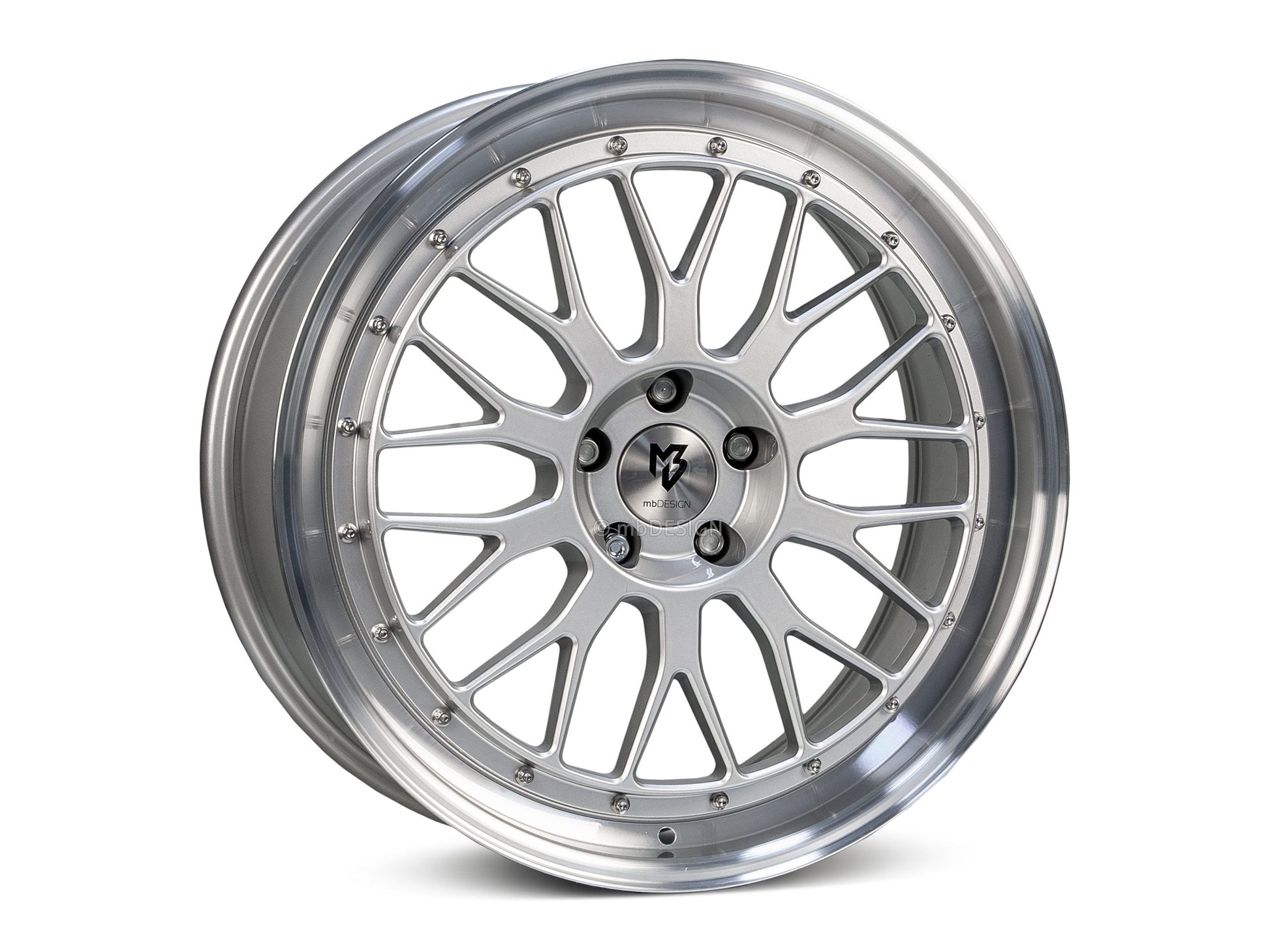 mbDesign Alufelgen MB LV1 17 Zoll - silber glänzend poliert - gepfeffert.com