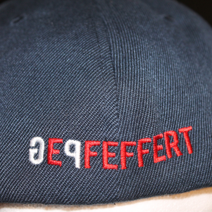 gepfeffert.com® Flexfit-Cap - GEPFEFFERT/dark blue/3D-Stick red - gepfeffert.com