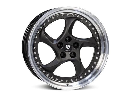 mbDesign Alufelgen MB TURBO Forged 2-tlg 20 Zoll - schwarz stumpfmatt/glanzgedreht Acryl Pulverbeschichtet