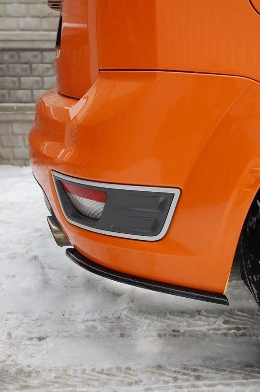 Heck Ansatz Flaps Diffusor für FORD FOCUS MK2 ST VORFACELIFT schwarz matt