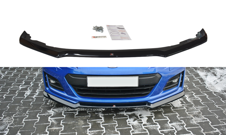 Front Ansatz V.2 für Subaru BRZ Mk1 Facelift schwarz Hochglanz