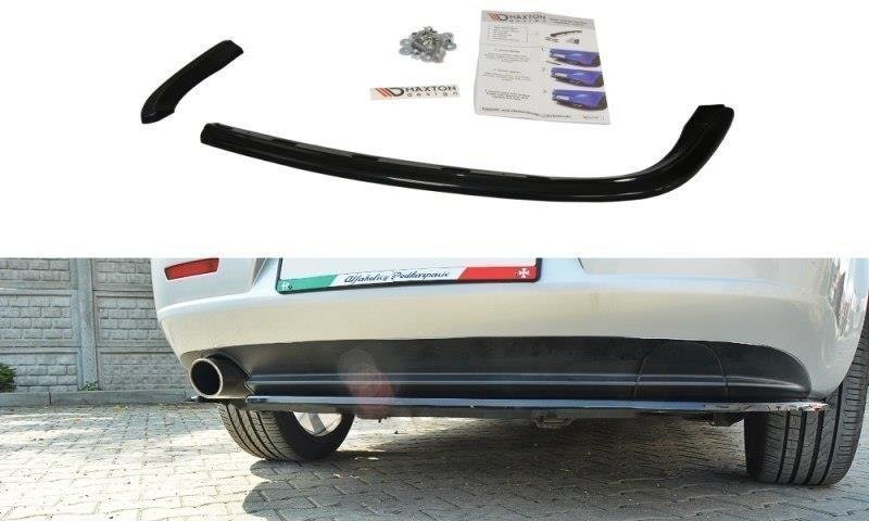 Mittlerer Diffusor Heck Ansatz für ALFA ROMEO 159  schwarz Hochglanz