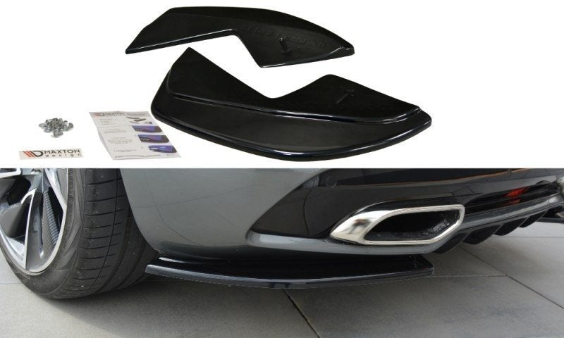 Heck Ansatz Flaps Diffusor für CITROEN DS5 FACELIFT, PREFACE schwarz matt