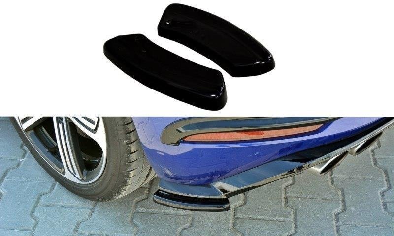 Heck Ansatz Flaps Diffusor für VW Golf 7 R / R-Line Facelift schwarz matt