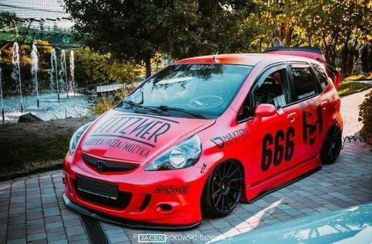 Spoiler CAP für HONDA JAZZ MK1 schwarz Hochglanz