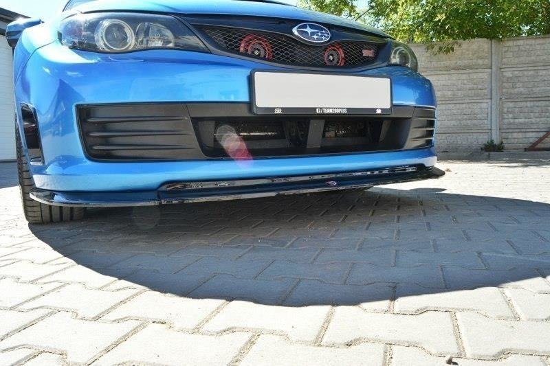 Front Ansatz V.2 für Subaru Impreza WRX STI Mk3 schwarz Hochglanz