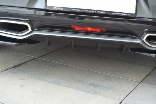 Diffusor Heck Ansatz für CITROEN DS5 schwarz Hochglanz